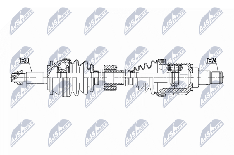 Planetara Toyota Avensis (T27) 2.0 D-4D 2008-2018; partea stanga, cutie viteze manuala cu 6 trepte; 43420-05430; NTY, aftermarket