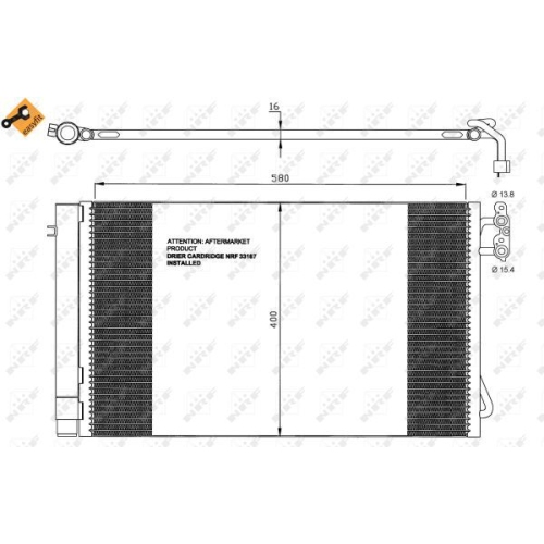 Condensator climatizare, Radiator clima Bmw Seria 1 (E81 E82 E87 E88), Seria 3 (E90 E91), X1 (E84), Z4 (E89) Nrf 35743