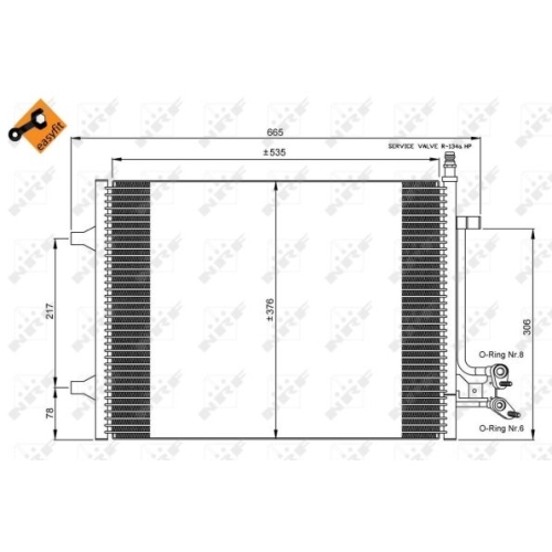 NRF Condensator, climatizare EASY FIT