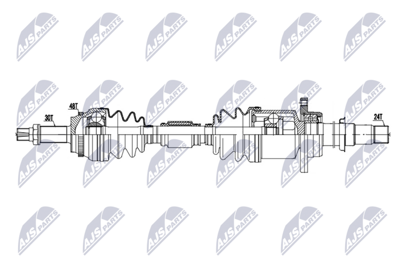 Planetara Toyota Avensis Verso 2.0 D-4D 2001-2005; partea din fata, dreapta, cutie viteze manuala; 43410-44060; NTY, aftermarket