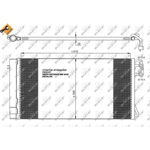 Condensator climatizare, Radiator clima Bmw Seria 1 (E81 E82 E87 E88), Seria 3 (E90 E91), X1 (E84), Z4 (E89) Nrf 35773