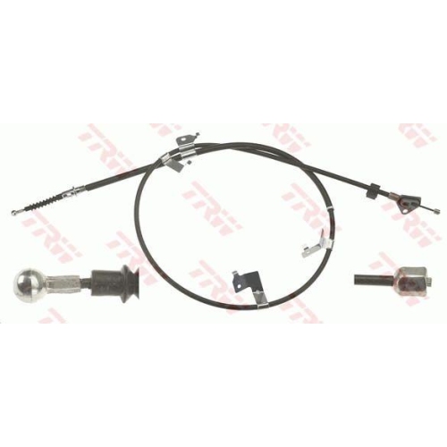 Cablu frana mana Toyota Auris (E15), 10.06-09.12, Corolla Sedan (E15), 10.06-, punte spate, Stanga, pt frana disc, TRW