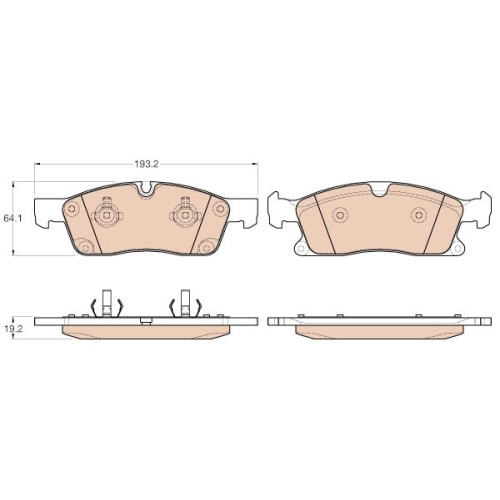 TRW set placute frana,frana disc