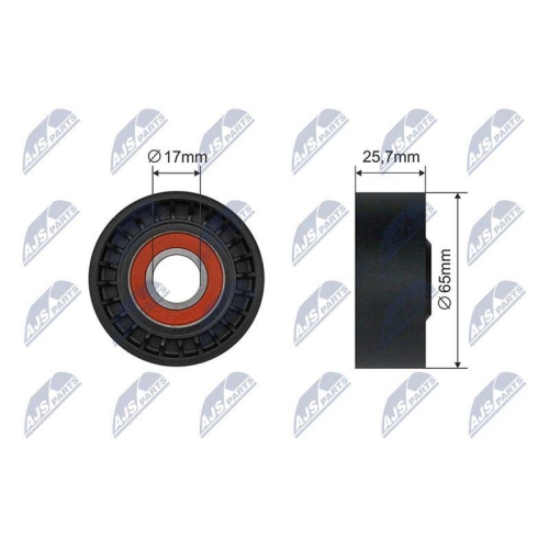 Rola intinzator curea transmisie Mazda 2 (Dl, Dj) 2014-, 3 (Bm, Bn) 2013-, Mx-5 4 (Nd) 2015-, P51D-15-980