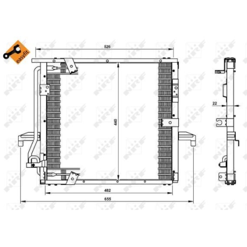 Condensator climatizare, Radiator clima Bmw Seria 3 (E36), Seria 3 Cupe (E36) Nrf 35133