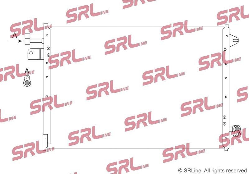 Condensator climatizare AC Ford Mustang 05-, motor: 4.0 V6, 4.6 V8, Condenser fara uscator , 655x430x22, SRLine, miez si rezervor din aluminiu brazat, 4R3319710AK; 4R3Z19712AA
