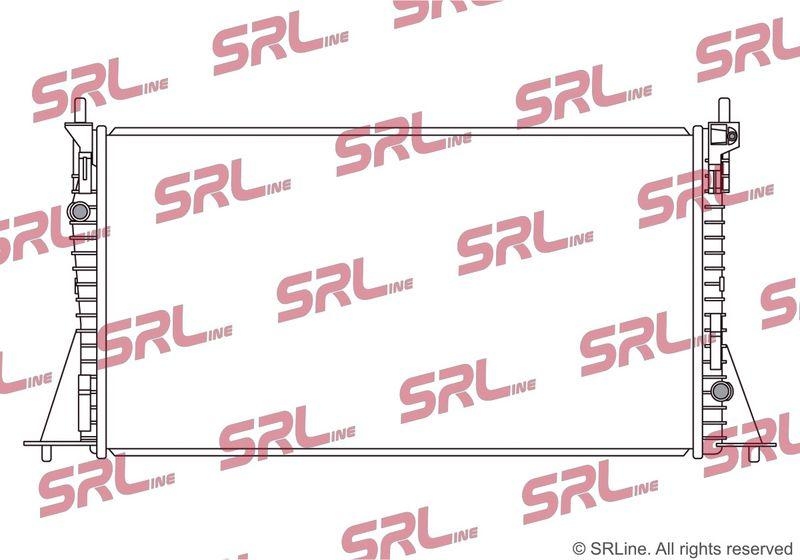 Radiator Ford Mustang Mach-E 20-, motor: EV, 70 kWh battery, 670x355x16, SRLine, Aluminiu/ Plastic brazat, 2483153; LJ938D048AE