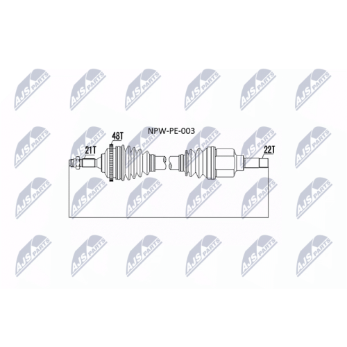 Planetara Peugeot 206 1.1, 1.4 1998-, 1.6 1998-2000, 1.4hdi 2001-, Stanga, 3272.3C