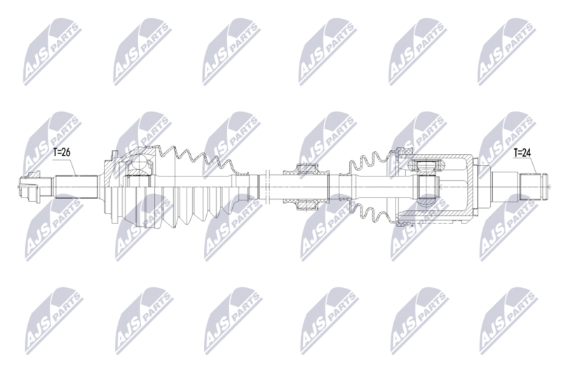 Planetara Toyota Camry 2.5 2017-, RAV 4 III 2.0 AWD 2008-2013, RAV 4 IV 2.0 2WD, AWD 2012-2019; partea din fata, stanga, cutie viteze automata CVT; 43420-42220; NTY, aftermarket