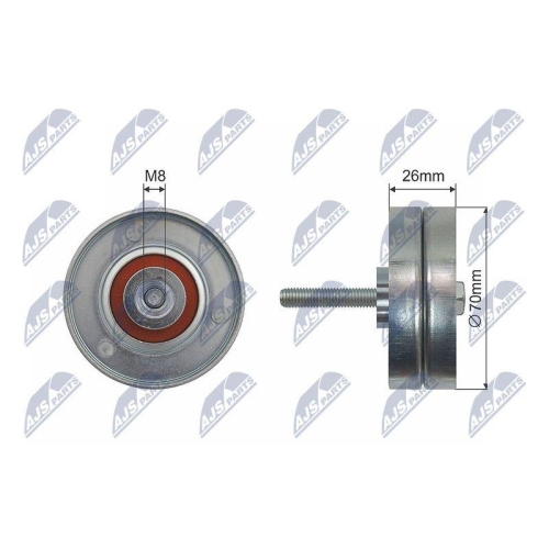 Rola intinzator curea transmisie Mazda 3, 6, Cx-7, Mpv 2, Mx-5 3, Mx-5 4, Mx-5 Rf Targa 1.5-2.5 01.2002-, 264-03