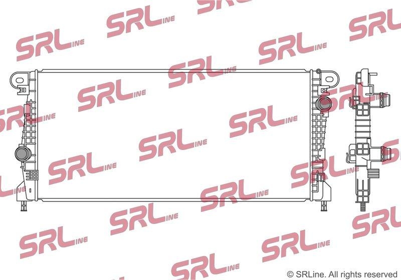 Radiator Ford Bronco 21-, motor: 2.3 Ecoboost, 2.7 V6 Ecoboost, 3.0 V6 Ecoboost, intrare/iesire conectare rapida, 850x397x31, SRLine, Aluminiu/ Plastic brazat, MB36G8W015AB; MB3GW015AB