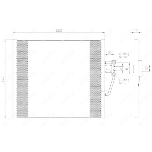 Condensator climatizare, Radiator clima Bmw Seria 5 (E39), Z8 (E52) Nrf 35585