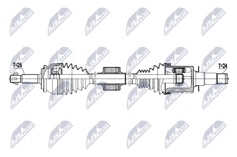 Planetara Toyota C-Hr 2.0 2018-2022; partea din fata, dreapta, cutie viteze automata; 43410-10410; NTY, aftermarket