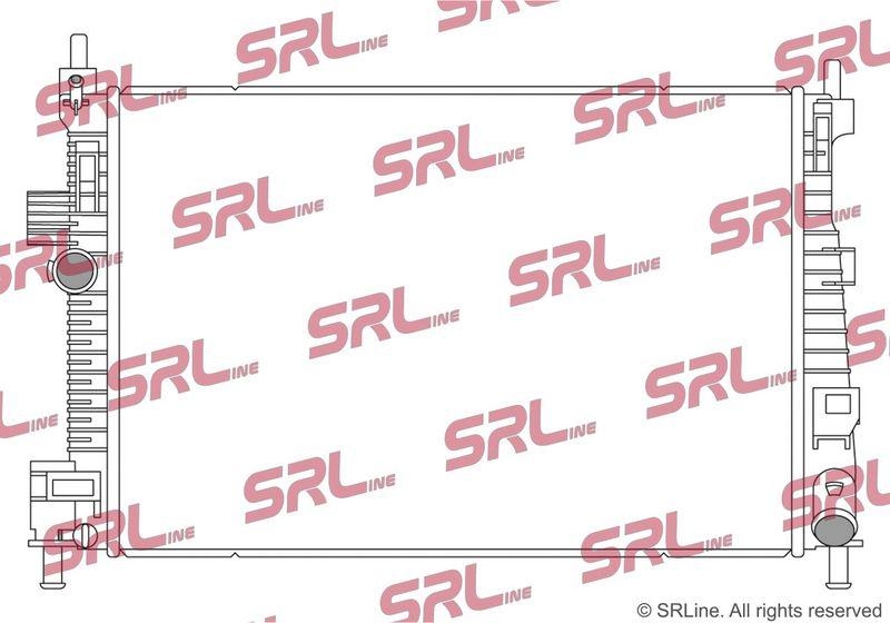 Radiator Ford C-Max 11-; Mazda 3 09-13, motor: 1.6 TDCI, 545x372x26, SRLine, Aluminiu/ Plastic brazat, 1684912; 8V618005CA