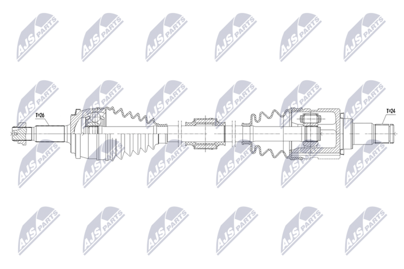 Planetara Toyota Corolla 1.8 Hybrid 122 CP 2019-; partea din fata, stanga, cutie viteze automata CVT; 43420-02F10; NTY, aftermarket