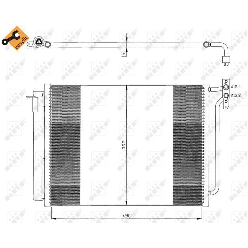 Condensator climatizare, Radiator clima Bmw X5 (E53) Nrf 35406