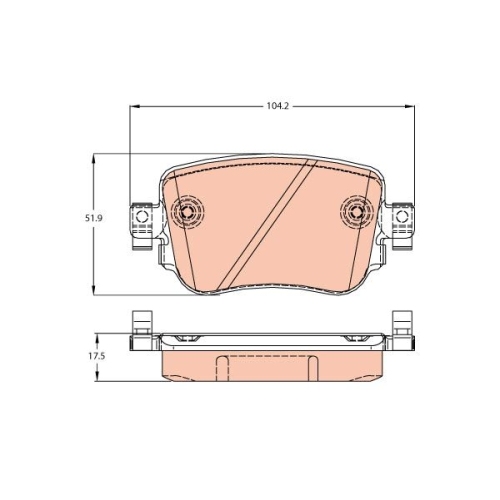 TRW set placute frana,frana disc COTEC