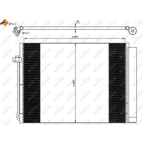 Condensator climatizare, Radiator clima Bmw X5 (E70), X5 (F15, F85), X6 (E71, E72), X6 (F16, F86) Nrf 35906