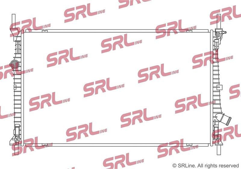 Radiator Ford Transit/Tourneo Custom 13-, Transit/Tourneo 14-, motor: 2.0 Ecoblue, 2.0 TDCI/Ecoblue, 768x458x26, SRLine, Aluminiu/ Plastic brazat, 1935473; 2002228