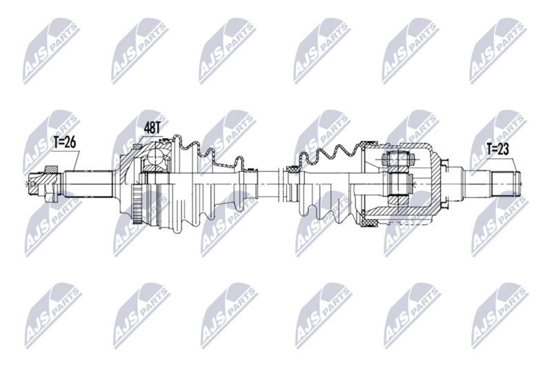 Planetara Toyota Corolla Verso 1.6 2001-2004; partea din fata, stanga, cutie viteze manuala cu 5 trepte; 43420-12420; NTY, aftermarket