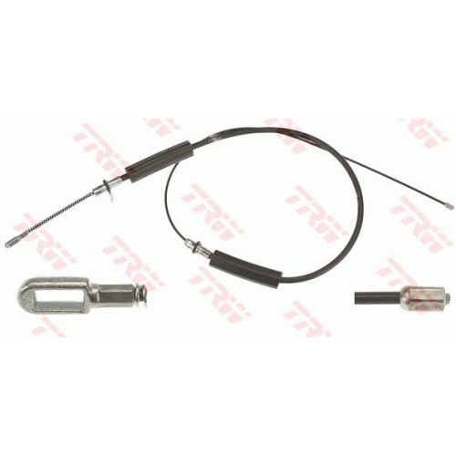 Cablu frana mana Chrysler Voyager 4 (Rg, Rs), 09.99-12.08; Dodge Caravan (Rg), 02.00-12.07, punte spate, Stanga, pt frana disc, TRW