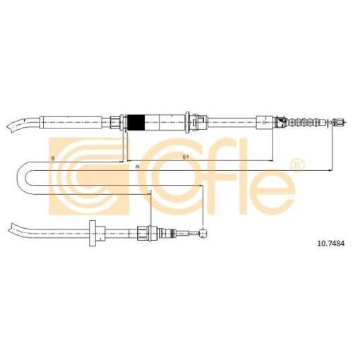 Cablu frana mana Vw Passat (3b2/3b3) Cofle 107484, parte montare : stanga, dreapta, spate
