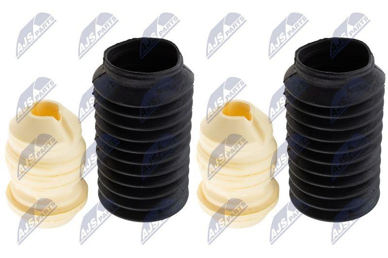 Capac protectie, burduf amortizor VW Fox 2005-2011, Polo 1994-2012, BMW seria 1 (E81 / E82 / E87 / E88) 2004-2013, Audi A2 2000-2005, Skoda Fabia 1999-2001, Roomster 2006-2015; set, partea din fata; 6N0412303A; NTY, aftermarket