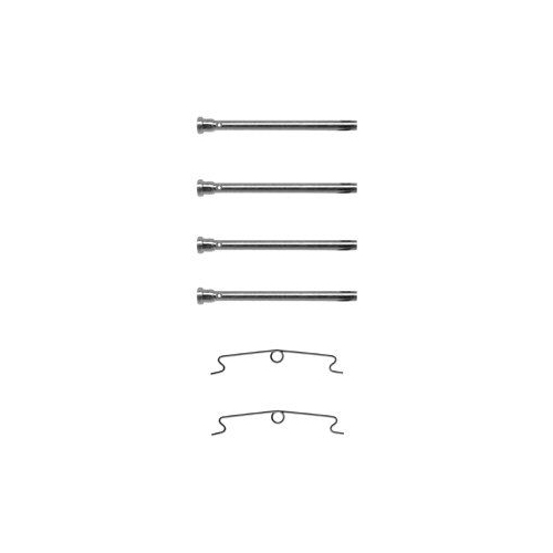Set accesorii placute frana Delphi LX0085, parte montare : Punte Fata