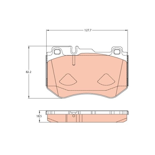 TRW set placute frana,frana disc