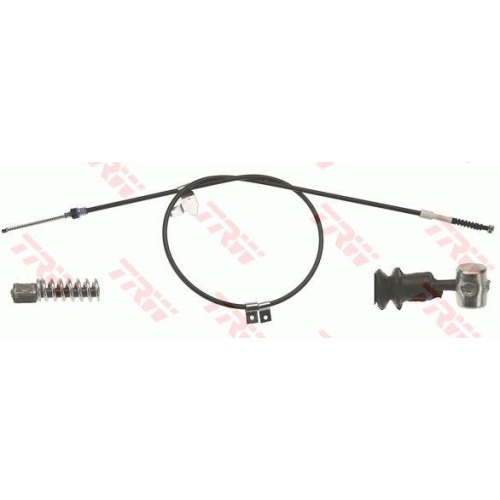 Cablu frana mana Toyota Corolla E12), 01.01-12.07, Corolla Estate (E12), 03.01-12.08, Corolla Sedan (E12), 08.00-12.08, punte spate, Stanga, pt frana disc, TRW