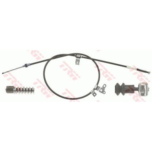 Cablu frana mana Toyota Corolla E12), 01.01-12.07, Corolla Estate (E12), 03.01-12.08, Corolla Sedan (E12), 08.00-12.08, punte spate, Dreapta, pt frana disc, TRW