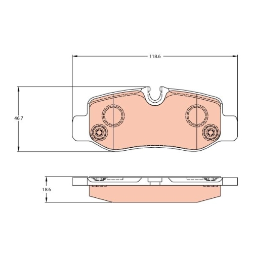 TRW set placute frana,frana disc