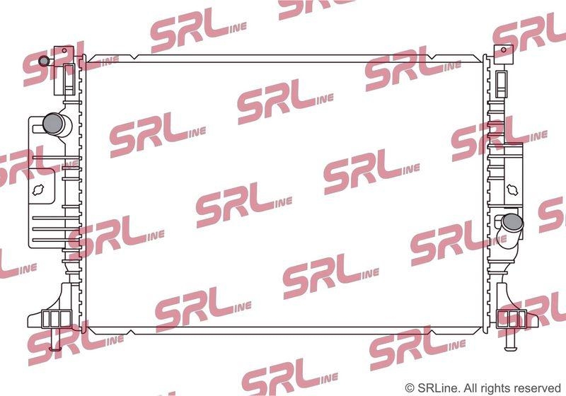 Radiator Ford Kuga/Escape 13-, motor: 2.0 Ecoboost, 2.0 TDCI, 670x448x26, SRLine, Aluminiu/ Plastic brazat, 1870204; 1876036