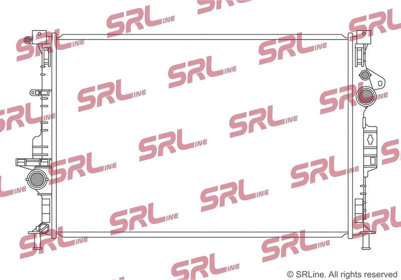 Radiator Ford Kuga/Escape 13-, Transit/Tourneo Connect 13-, motor: 1.6 Ecoboost, intrare/iesire conectare rapida, 670x448x16, SRLine, Aluminiu/ Plastic brazat, 1776791; CV618005DE