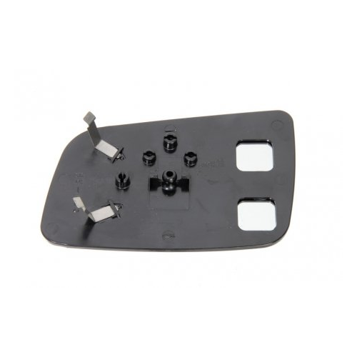 Geam oglinda exterioara cu suport fixare Opel Astra G, 01.1998-08.2009, partea Dreapta, sticla convexa; geam cromat, Aftermarket