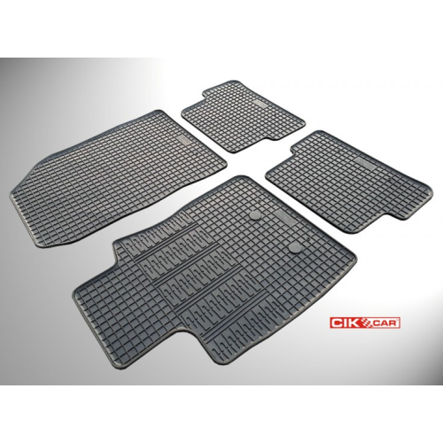 Set covorase auto din cauciuc Renault Clio 3 (R0/1) 2005-2012; Renault Modus 2005-2011, Negre