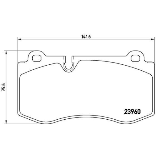Placute frana Mercedes Cls (C219) 10.04-02.11, Clasa E (W211) 03.02-03.09, Clasa E T-Model (S211) 02.03-07.09, Clasa S (W221) 09.05-12.13, Clasa S Coupe (C216) 05.06-12.13, Sl (R230) 10.01-01.12, Fata, BREMBO