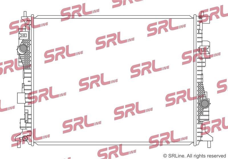 Radiator Ford Escape 19-, Kuga 19-, motor: 1.5 Ecoboost, 2.5, 672x529x16, SRLine, Aluminiu/ Plastic brazat, 2469492; LX618005AC