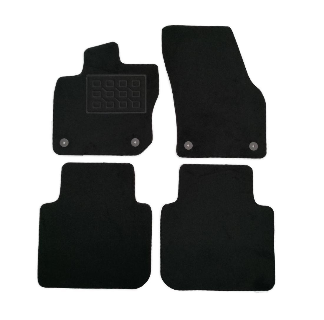 Covorase mocheta Skoda Kodiaq II 2024- (ben/dis/hev/phev), culoare neagra, 4 buc.