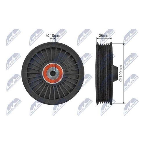 Rola intinzator curea transmisie Mercedes Clasa C (W203, S203) 2000-2007, Clasa M (W163) 1998-2005, 85-26