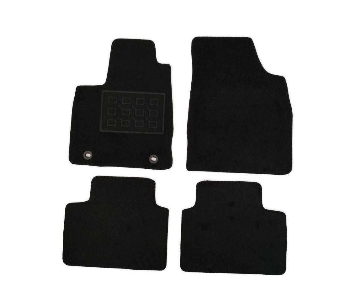 Covorase mochets MG 3 2024-, culoare neagra, 4 buc.