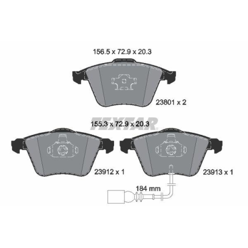 Placute frana Audi A3 (8p1) 05.03-12.13, A3 Sportback (8pa) 09.04-12.15; Skoda Superb 2 (3t4) 03.08-05.15; Vw Cc B7 (358) 11.11-12.16, Eos (1f7 1f8) 03.06-08.15, Golf 5 (1k1) 10.03-07.10, Passat B6 (3c2) 03.05-12.10, Passat Cc B6 (357) 02.08-01.12, Fata,