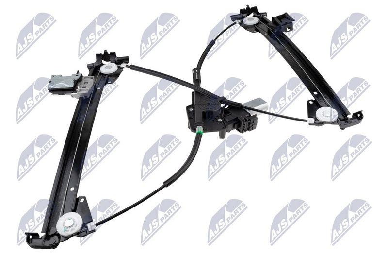 Macara geam Tesla S 2012-2021; partea din fata, stanga, cu motoras; 6006551-00-E; NTY, aftermarket