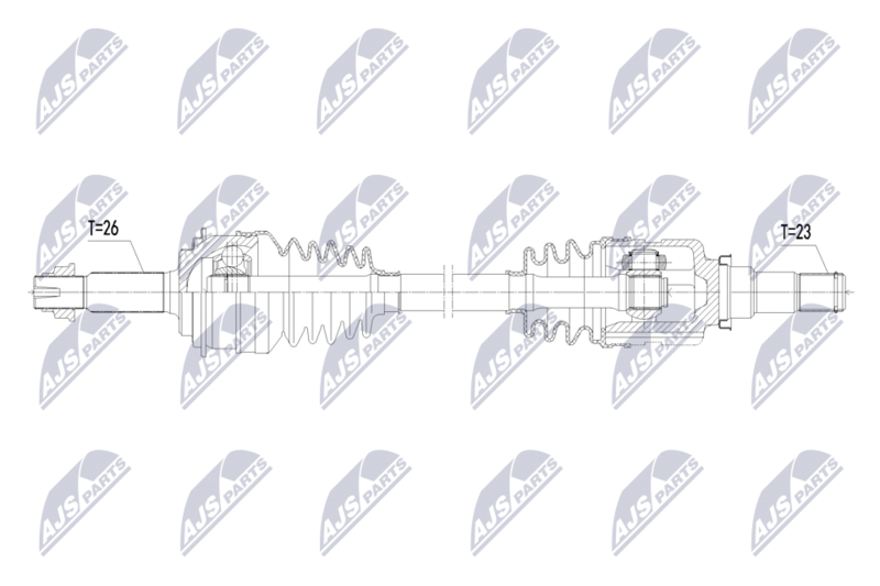 Planetara Toyota Yaris 1.0 2016-2020; partea stanga, cutie viteze manuala; 43420-0D390; NTY, aftermarket