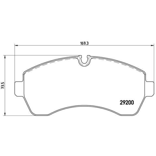 Placute frana Mercedes Sprinter 3,5-T Box (B906), Sprinter 3,5-T Box (B907, Sprinter 3,5-T Bus (B906), Sprinter 3,5-T (B906), Sprinter 3,5-T (B907, Sprinter 3,5-T Tourer Bus (B907), Sprinter 3-T Box (B910), Sprinter 3-T (B910, Sprinter 3-T Tourer Bus (B90