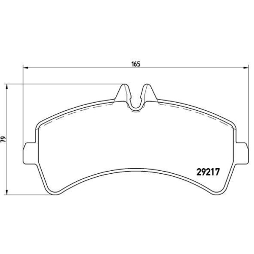 Placute frana Mercedes Sprinter 4,6-T Box (B906) 06.06-09.20, Sprinter 4,6-T (B906) 06.06-09.20, Sprinter 5-T Box (B906) 06.06-09.20, Sprinter 5-T Bus (B906) 06.06-09.20, Sprinter 5-T (B906) 06.06-09.20; Vw Crafter 30-50 Box (2e) 04.06-12.16, Crafter 30-5