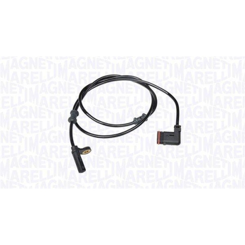 Senzor ABS Mercedes Clasa C (W203) 05.00-12.07, Clasa C Coupe (Cl203) 03.01-06.11, Clasa C T-Model (S203) 03.01-08.07, Clasa CLC (Cl203) 05.08-06.11, Clk (C209) 05.02-03.10, Clk Cabriolet (A209) 06.02-03.10, Spate, Stanga, MAGNETI MARELLI