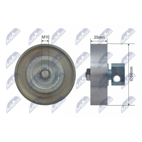 Rola intinzator curea transmisie Nissan Almera 2, Almera Tino, Micra 2, Primera 1.6-1.8 08.92-10.08, 500160