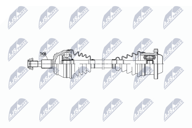 Planetara VW Golf IV 1997-, Bora I 1998-; Seat Leon 1999-, Toledo 1998-; partea din fata, stanga; 1J0407271BG; NTY, aftermarket