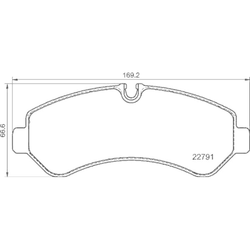Placute frana Mercedes Sprinter 5-T Box (B907) 02.18-, Sprinter 5-T (B907) 02.18-, Spate, BREMBO